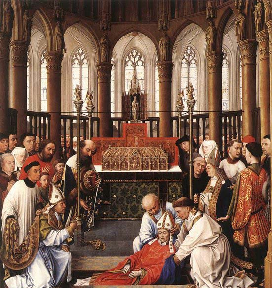 Exhumation of St Hubert